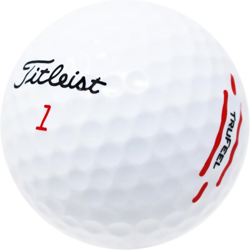LostGolfBalls Recycled & Used TruFeel White Golf Balls for Titleist, Near Mint Condition, AAAA Quality - Image 1